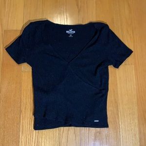 Hollister black cropped sweater